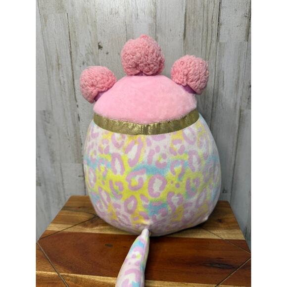 Squishmallows Beebz SquishDoos Pink & Yellow Cheetah Plush Toy Medium 10" - Picture 3 of 5